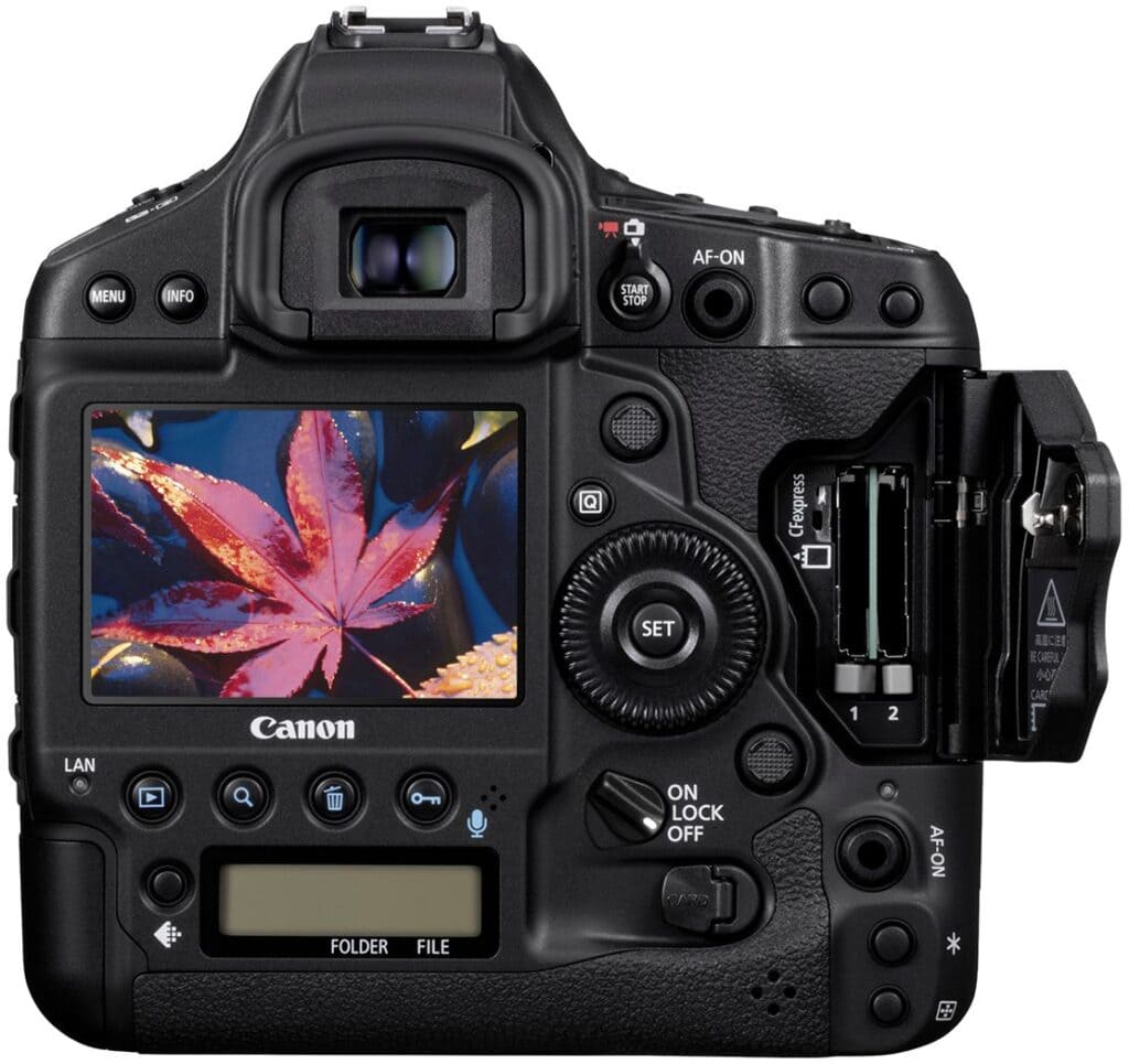 a compact canon EOS D camera