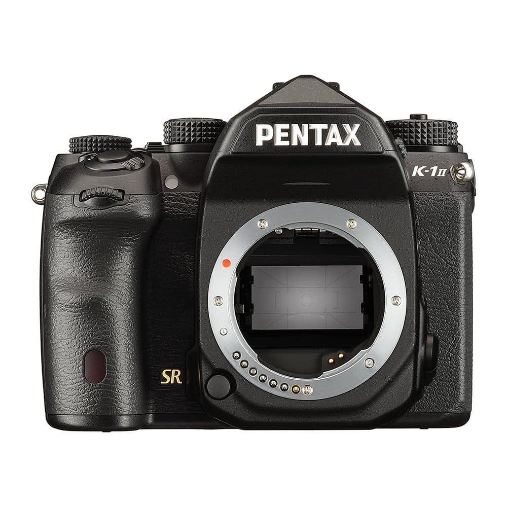 zoomed in view of pentax camera 