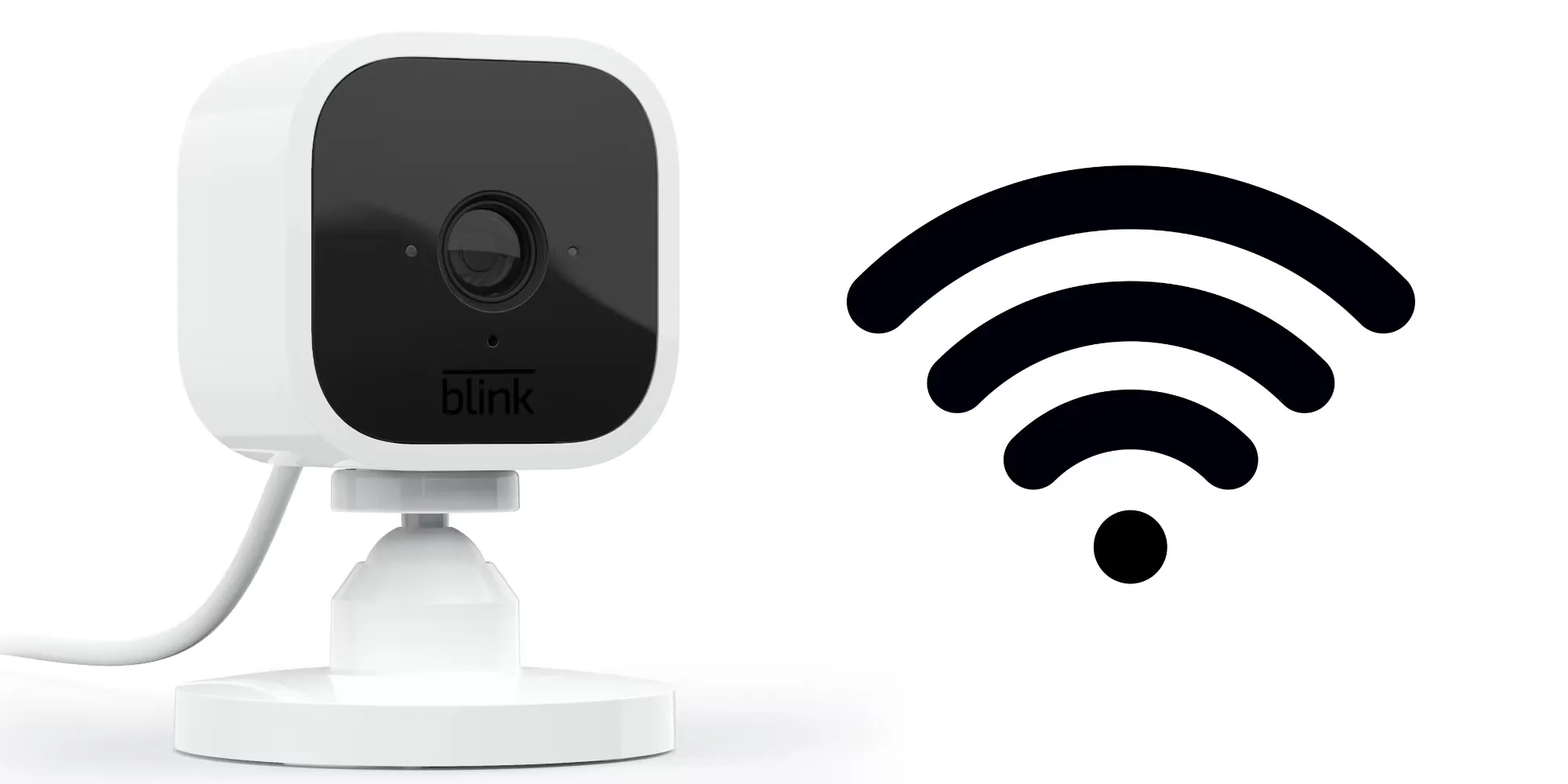 blink camera and a wifi icon