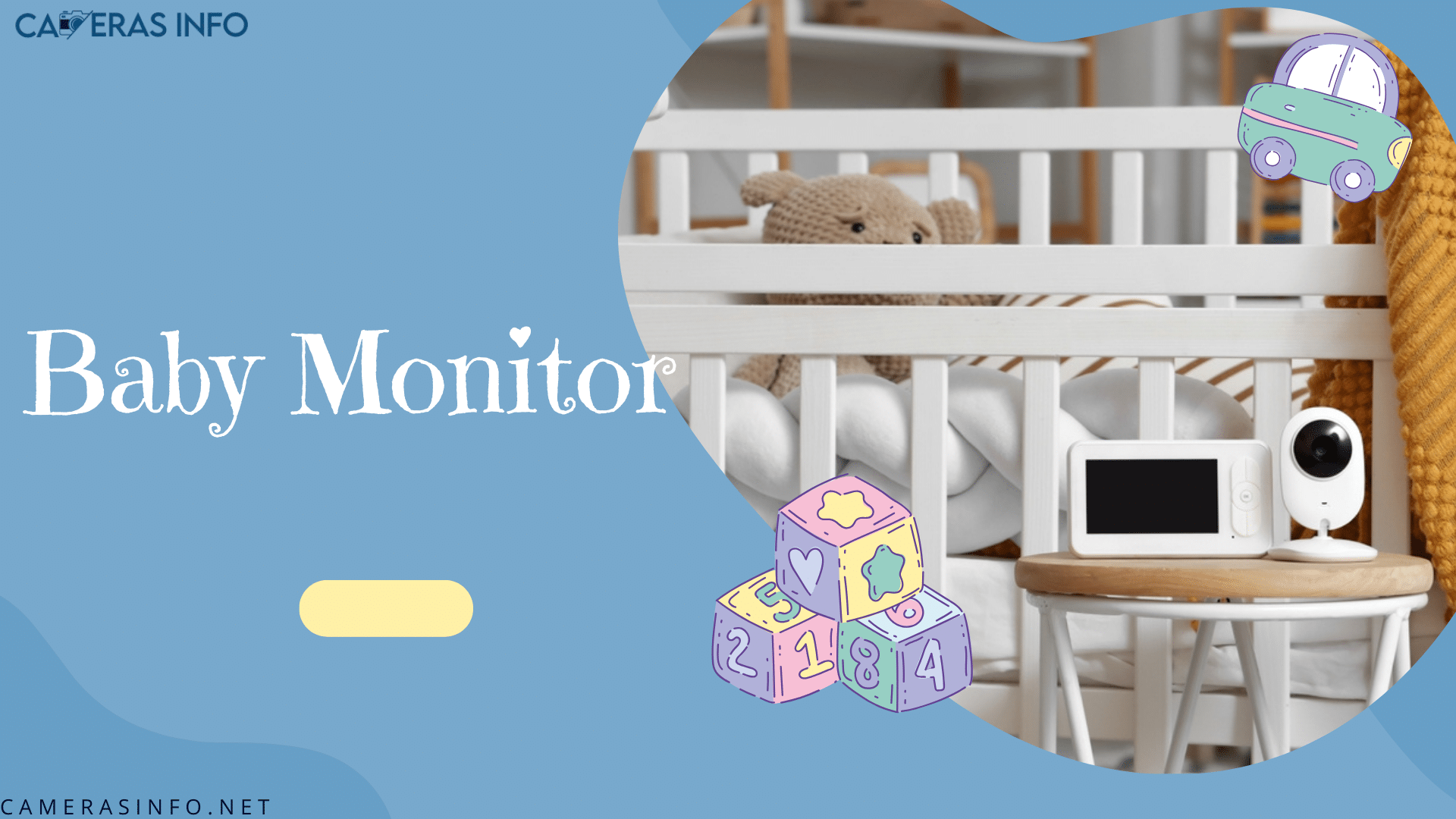 baby monitor and a baby cart